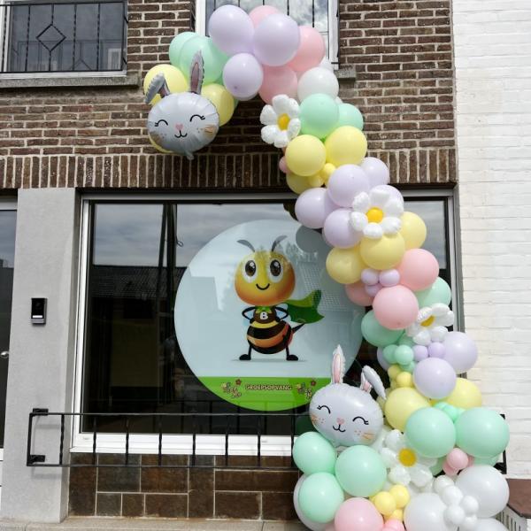 Buitenballonnenversiering Bedrijven – Neutrale Kleuren