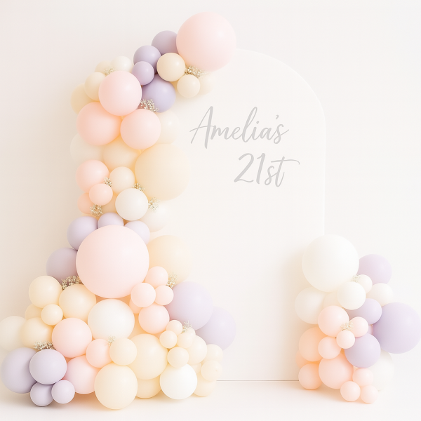 Single Ballon backdrop