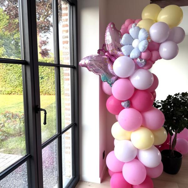 Organische Ballonpilaar Met Follieballonnen Organische Ballonpilaar Met Follieballonnen